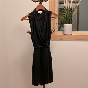 Aritzia Wilfred Sabine XXS Black Tie Up Dress